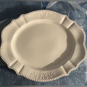 COPY - Tabletops Gallery Le Provence Ceramic Serving Plate White 20”x16.5”
